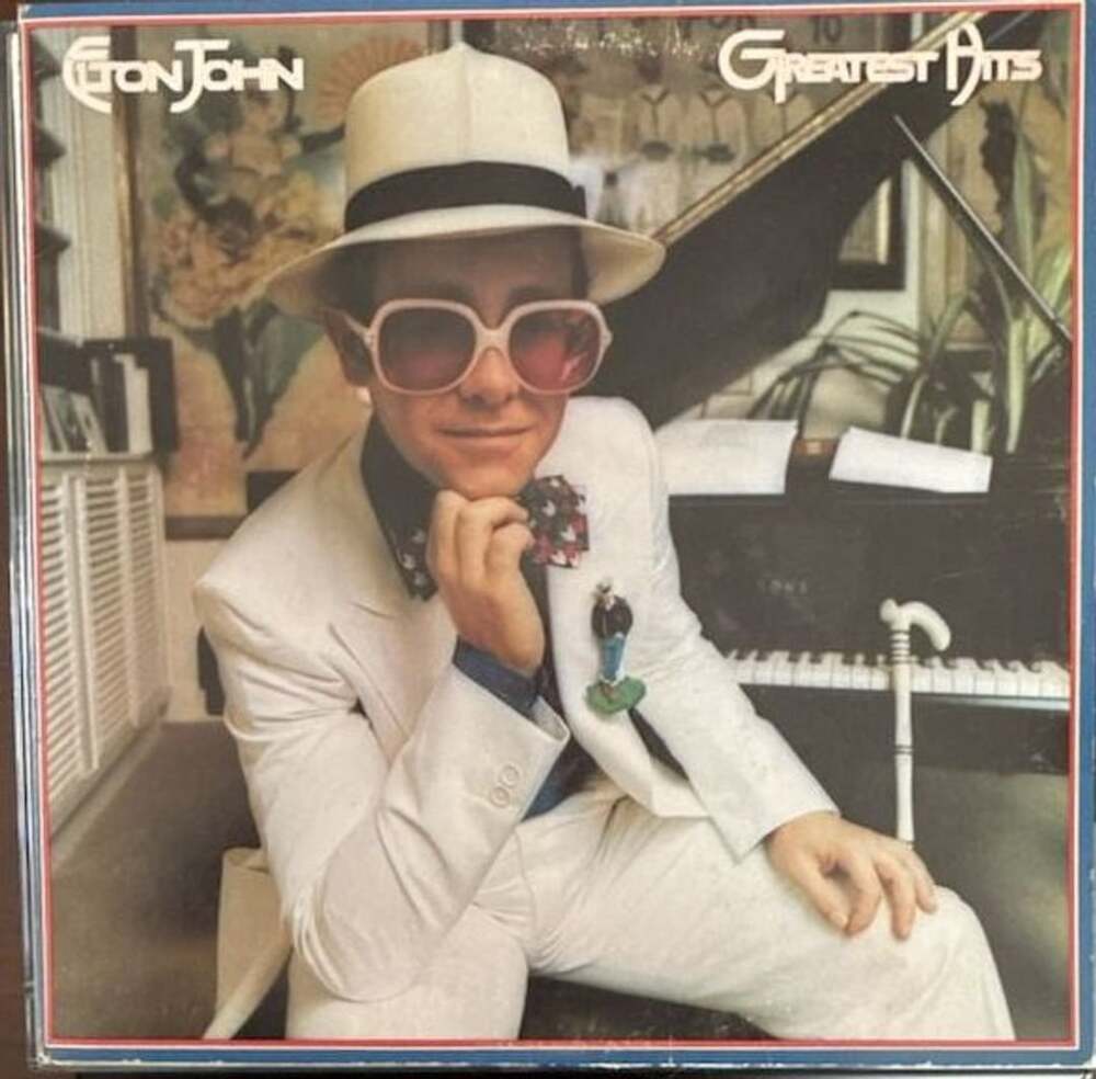 VG+/G Elton John Greatest Hits Vinyl LP Record